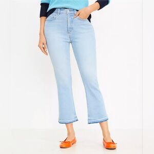 LOFT The Kick Crop blue jeans, Women's Sz 30. New With Tags